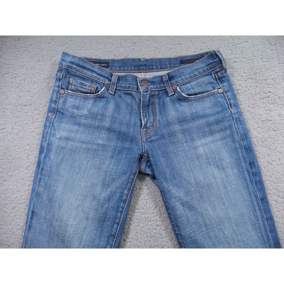 Citizens of Humanity Jeans Womens 29 Blue Denim Kelly Low Waist Cropped Stretch - Picture 3 of 16